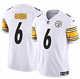 Men & Women & Youth Pittsburgh Steelers #6 Patrick Queen White 2024 F.U.S.E. Alternate Vapor Untouchable Limited Stitched Jersey,baseball caps,new era cap wholesale,wholesale hats