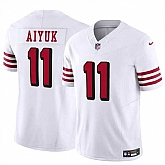 Men & Women & Youth San Francisco 49ers #11 Brandon Aiyuk White 2021 F.U.S.E. Vapor Limited Throwback Stitched Football Jersey,baseball caps,new era cap wholesale,wholesale hats