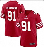 Men & Women & Youth San Francisco 49ers #91 Sam Okuayinonu Red Vapor Untouchable Limited Stitched Football Jersey,baseball caps,new era cap wholesale,wholesale hats