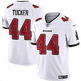 Men & Women & Youth Tampa Bay Buccaneers #44 Sean Tucker White Vapor Limited Stitched Jersey