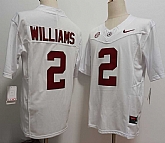 Men's Alabama Crimson Tide #2 Ryan Williams White FUSE College Stitched Jersey,baseball caps,new era cap wholesale,wholesale hats