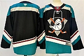 Men's Anaheim Ducks Blank Black Teal 2024-25 Stitched Jersey,baseball caps,new era cap wholesale,wholesale hats