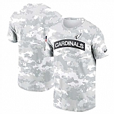 Men's Arizona Cardinals 2024 Arctic Camo Salute To Service Performance T-Shirt,baseball caps,new era cap wholesale,wholesale hats