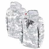 Men's Atlanta Falcons 2024 Arctic Camo Salute To Service Club Fleece Pullover Hoodie,baseball caps,new era cap wholesale,wholesale hats