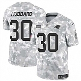 Men's Carolina Panthers #30 Chuba Hubbard 2024 F.U.S.E Arctic Camo Salute To Service Limited Stitched Football Jersey Dzhi,baseball caps,new era cap wholesale,wholesale hats