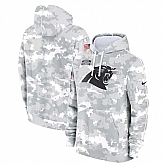 Men's Carolina Panthers 2024 Arctic Camo Salute To Service Club Fleece Pullover Hoodie,baseball caps,new era cap wholesale,wholesale hats