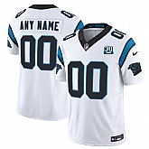 Men's Carolina Panthers Active Player Custom White 2024 30th Anniversary Patch F.U.S.E. Vapor Limited Stitched Football Jersey,baseball caps,new era cap wholesale,wholesale hats