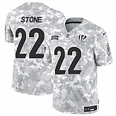 Men's Cincinnati Bengals #22 Geno Stone 2024 F.U.S.E Arctic Camo Salute To Service Limited Stitched Football Jersey Dzhi,baseball caps,new era cap wholesale,wholesale hats