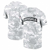 Men's Cincinnati Bengals 2024 Arctic Camo Salute To Service Performance T-Shirt,baseball caps,new era cap wholesale,wholesale hats