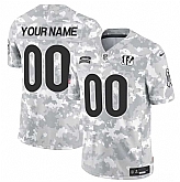 Men's Cincinnati Bengals Active Player Custom 2024 F.U.S.E Arctic Camo Salute To Service Limited Stitched Football Jersey,baseball caps,new era cap wholesale,wholesale hats