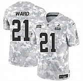 Men's Cleveland Browns #21 Denzel Ward 2024 F.U.S.E Arctic Camo Salute To Service Limited Stitched Football Jersey Dzhi,baseball caps,new era cap wholesale,wholesale hats