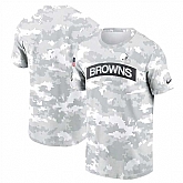 Men's Cleveland Browns 2024 Arctic Camo Salute To Service Performance T-Shirt,baseball caps,new era cap wholesale,wholesale hats