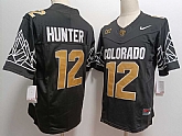 Men's Colorado Buffaloes #12 Travis Hunter Black Gold With XII Patch FUSE Vapor Stitched Jersey,baseball caps,new era cap wholesale,wholesale hats