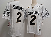 Men's Colorado Buffaloes #2 Shedeur Sanders White Black 2024 Limited FUSE College Football Jersey,baseball caps,new era cap wholesale,wholesale hats