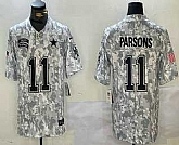 Men's Dallas Cowboys #11 Micah Parsons 2024 FUSE Arctic Camo Salute to Service Limited Stitched Jersey Dzhi,baseball caps,new era cap wholesale,wholesale hats