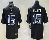 Men's Dallas Cowboys #15 Ezekiel Elliott Black Throwback Vapor Limited Stitched Jersey,baseball caps,new era cap wholesale,wholesale hats