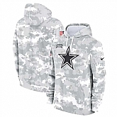 Men's Dallas Cowboys 2024 Arctic Camo Salute To Service Club Fleece Pullover Hoodie,baseball caps,new era cap wholesale,wholesale hats