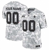 Men's Dallas Cowboys Active Player Custom 2024 F.U.S.E Arctic Camo Salute To Service Limited Stitched Football Jersey,baseball caps,new era cap wholesale,wholesale hats