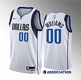 Men's Dallas Mavericks #00 Brandon Williams White Association Edition Stitched Basketball Jersey Dzhi,baseball caps,new era cap wholesale,wholesale hats