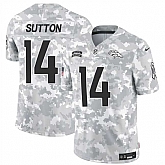 Men's Denver Broncos #14 Courtland Sutton 2024 F.U.S.E Arctic Camo Salute To Service Limited Stitched Football Jersey Dzhi,baseball caps,new era cap wholesale,wholesale hats