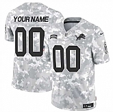 Men's Detroit Lions Active Player Custom 2024 F.U.S.E Arctic Camo Salute To Service Limited Stitched Football Jersey,baseball caps,new era cap wholesale,wholesale hats