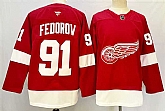 Men's Detroit Red Wings #91 Sergei Fedorov Red 2024-25 Home Stitched Jersey,baseball caps,new era cap wholesale,wholesale hats