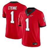 Men's Georgia Bulldogs #1 Trevor Etienne Nike Red Football Game Jersey Dzhi,baseball caps,new era cap wholesale,wholesale hats