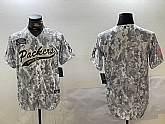 Men's Green Bay Packers Team Logo 2024 Arctic Camo Salute to Service Stitched Baseball Jersey,baseball caps,new era cap wholesale,wholesale hats