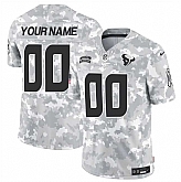 Men's Houston Texans Active Player Custom 2024 F.U.S.E Arctic Camo Salute To Service Limited Stitched Football Jersey,baseball caps,new era cap wholesale,wholesale hats