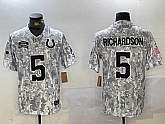 Men's Indianapolis Colts #5 Anthony Richardson Arctic Camo 2024 FUSE Salute to Service Limited Stitched Jersey Dzhi,baseball caps,new era cap wholesale,wholesale hats