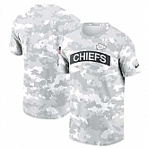 Men's Kansas City Chiefs 2024 Arctic Camo Salute To Service Performance T-Shirt,baseball caps,new era cap wholesale,wholesale hats