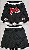 Men's Kansas City Chiefs Black Shorts (Run Small),baseball caps,new era cap wholesale,wholesale hats