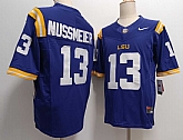 Men's LSU Tigers #13 Garrett Nussmeier Purple FUSE College Stitched Jersey,baseball caps,new era cap wholesale,wholesale hats