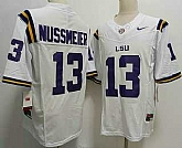 Men's LSU Tigers #13 Garrett Nussmeier White FUSE College Stitched Jersey,baseball caps,new era cap wholesale,wholesale hats