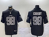 Men's Las Vegas Raiders #98 Maxx Crosby Black Limited Fashion Vapor Jersey Dzhi,baseball caps,new era cap wholesale,wholesale hats