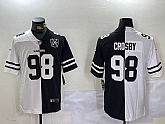 Men's Las Vegas Raiders #98 Maxx Crosby White Black 65th Patch Peaceful Coexisting Vapor Stitched Jersey Dzhi,baseball caps,new era cap wholesale,wholesale hats