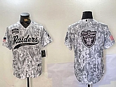 Men's Las Vegas Raiders Blank 2024 Arctic Camo Salute to Service Stitched Baseball Jerseys,baseball caps,new era cap wholesale,wholesale hats