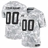 Men's Los Angeles Chargers Active Player Custom 2024 F.U.S.E Arctic Camo Salute To Service Limited Stitched Football Jersey,baseball caps,new era cap wholesale,wholesale hats