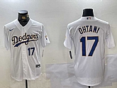 Men's Los Angeles Dodgers #17 Shohei Ohtani Number White Gold Championship Stitched Cool Base Nike Jerseys,baseball caps,new era cap wholesale,wholesale hats