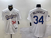 Men's Los Angeles Dodgers #34 Fernando Valenzuela Number White Gold Championship Stitched Cool Base Nike Jersey,baseball caps,new era cap wholesale,wholesale hats