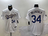 Men's Los Angeles Dodgers #34 Fernando Valenzuela Number White Gold Championship Stitched Cool Base Nike Jerseys,baseball caps,new era cap wholesale,wholesale hats