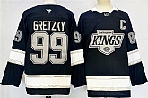 Men's Los Angeles Kings #99 Wayne Gretzky Black 2024-25 Home With C Patch Stitched Hockey Jersey,baseball caps,new era cap wholesale,wholesale hats