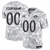 Men's Los Angeles Rams Active Player Custom 2024 F.U.S.E Arctic Camo Salute To Service Limited Stitched Football Jersey,baseball caps,new era cap wholesale,wholesale hats