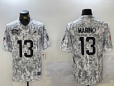 Men's Miami Dolphins #13 Dan Marino Arctic Camo 2024 FUSE Salute to Service Limited Stitched Jersey Dzhi,baseball caps,new era cap wholesale,wholesale hats