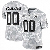 Men's Miami Dolphins Active Player Custom 2024 F.U.S.E Arctic Camo Salute To Service Limited Stitched Football Jersey,baseball caps,new era cap wholesale,wholesale hats