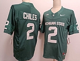 Men's Michigan State Spartans #2 Aidan Chiles Green FUSE College Football Jersey,baseball caps,new era cap wholesale,wholesale hats