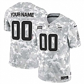 Men's Minnesota Vikings Active Player Custom 2024 F.U.S.E Arctic Camo Salute To Service Limited Stitched Football Jersey,baseball caps,new era cap wholesale,wholesale hats