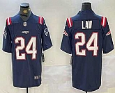 Men's New England Patriots #24 Ty Law Navy Blue Vapor Stitched Limited Jersey,baseball caps,new era cap wholesale,wholesale hats