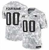 Men's New England Patriots Active Player Custom 2024 F.U.S.E Arctic Camo Salute To Service Limited Stitched Jersey,baseball caps,new era cap wholesale,wholesale hats