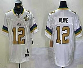 Men's New Orleans Saints #12 Chris Olave White Team Patch 2024 FUSE Vapor Limited Stitched Jersey,baseball caps,new era cap wholesale,wholesale hats